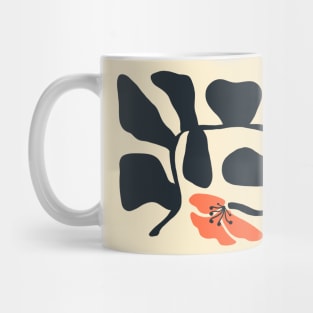 Midcentury Abstract Hibiscus (Square) Mug